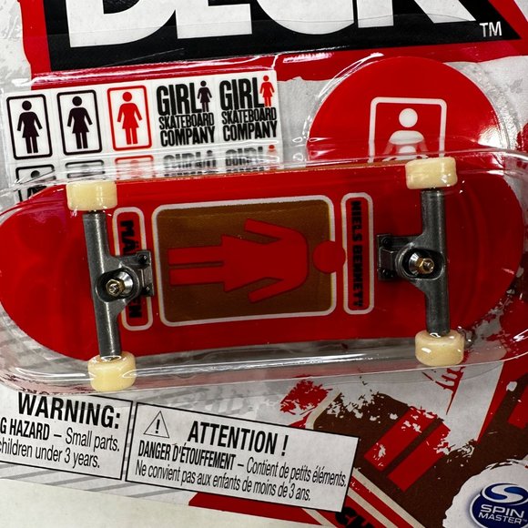 Tech Deck Girl Skateboard Company Red Niels Bennett Common Fingerboard New - Picture 3 of 10